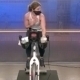 Angie Orthel Teaching Indoor Cycling Livestream Class