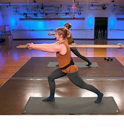 Alexandra Sipe Teaching Barre online at Community Fitness